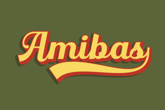 Amibas: A Typeface That Channels Retro Sporty Charm