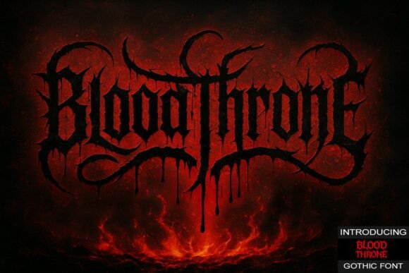 Blood Throne: Unleash Gothic Chaos in Your Branding