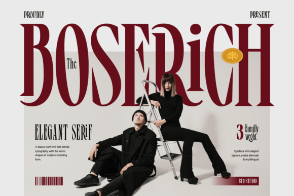 Boserich: A Typeface for Brands That Demand Attention
