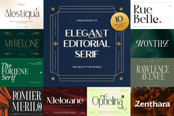 Elegant Editorial Serif Font Bundle: A Modern Take on Timeless Typography