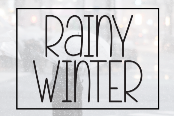 Embrace the Cozy Charm of the Rainy Winter Typeface