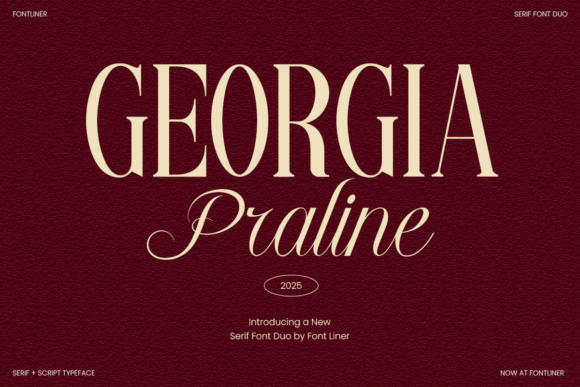 Georgia Praline: Blending Serif Authority with Script Grace