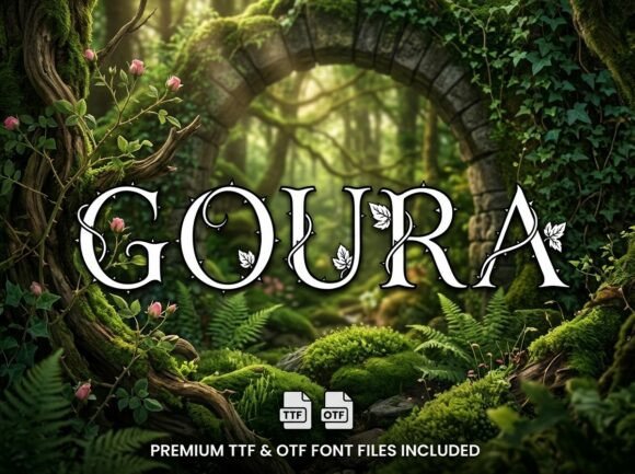 Goura: A Display Font for Bold, Artistic Branding