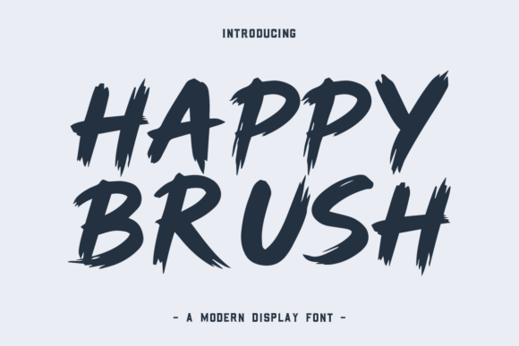 Happy Brush: The Hand-Painted Typeface That Brings Joy to Every Design
