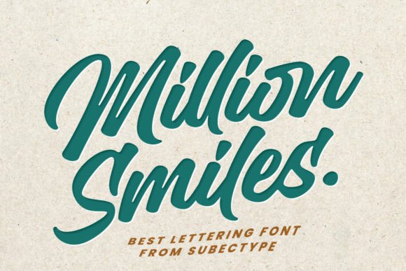 Meet Million Smiles: The Font That Brings Warmth and Style to Your Work