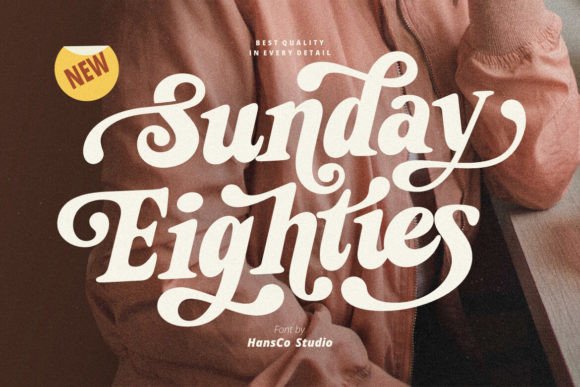 Sunday Eighties: A Bold Serif Font with Retro Charm
