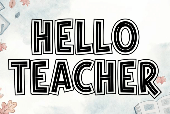 The Art of Elegance: Styling with Hello Teacher Script